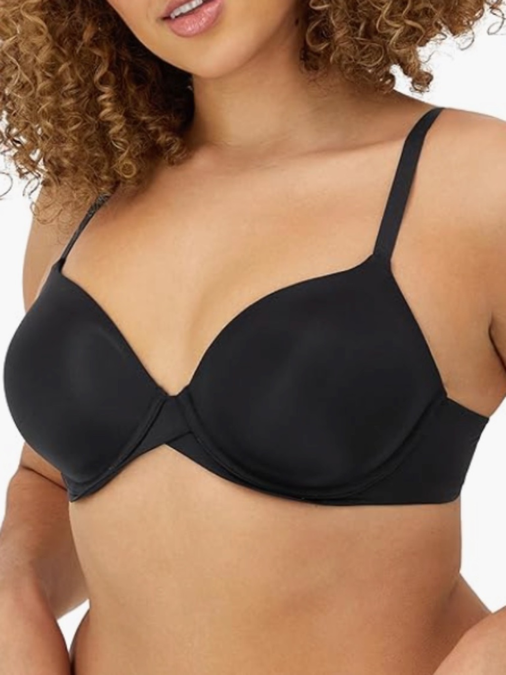 Maidenform One Fab Fit Everyday Modern Demi Underwire Bra Black Size 40DD 11388